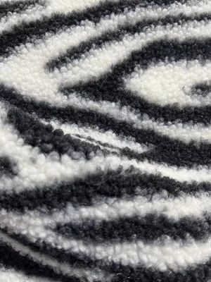 Tejido de peluche impreso a medida Caliente 100% poliéster Tricotado para abrigo y juguete Ancho 58/60