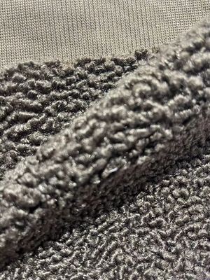 Peso medio 100% de poliéster tejido de lana Teddy perfecto para ropa exterior de otoño invierno