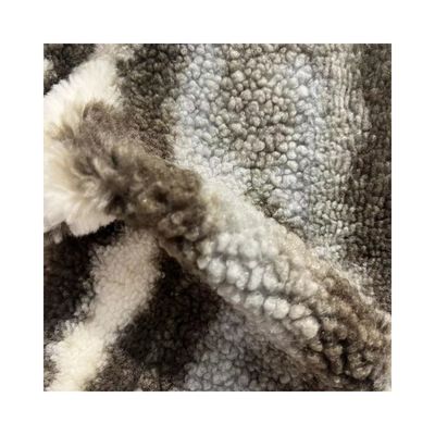 Tejido de lana de sherpa 100% de poliéster de 58/60" de ancho para decoración del hogar personalizada