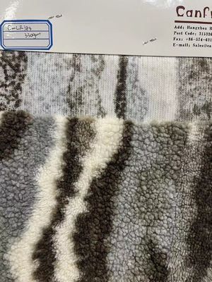 Tejido de lana de sherpa 100% de poliéster de 58/60" de ancho para decoración del hogar personalizada