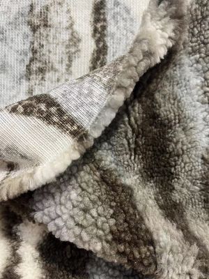 Tejido de lana de sherpa 100% de poliéster de 58/60" de ancho para decoración del hogar personalizada
