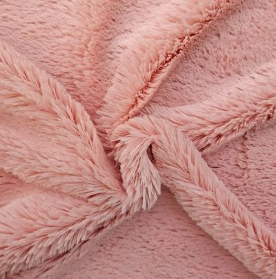 Tejido de peluche teñido de hilo para juguetes blandos y mantas 100% poliéster longitud de pila 20 mm