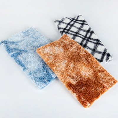 Tejido personalizado de densidad media y peso medio especial de colorante de lana de peluche para prendas de vestir/sofá