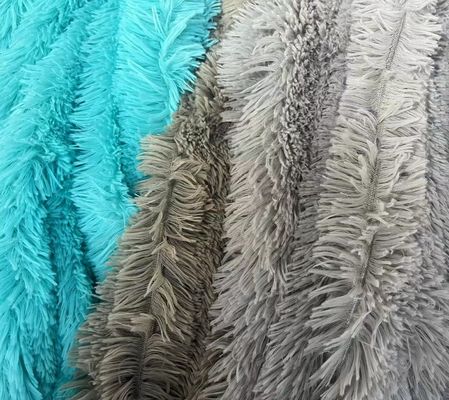 Tejido de juguete de peluche con material de fondo 100% poliéster y textura duradera