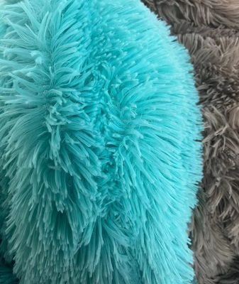 Tejido de juguete de peluche con material de fondo 100% poliéster y textura duradera