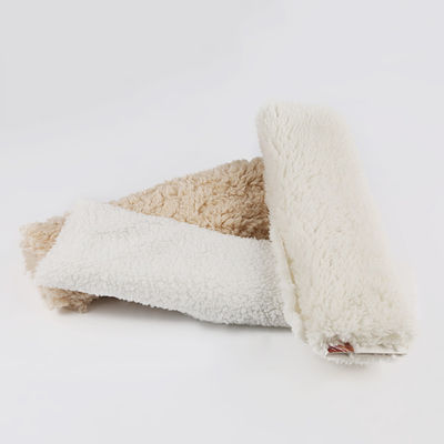 100% de poliéster Micro Polar Sheepskin Sherpa Coat de lana con material resistente a las lágrimas