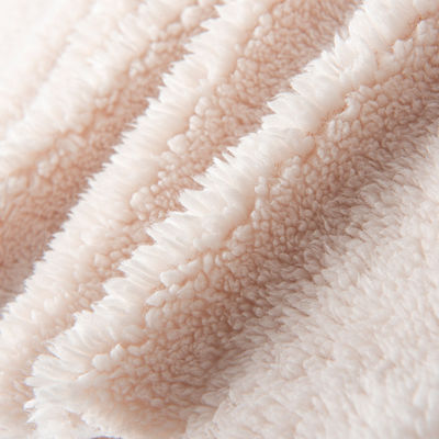 100% de poliéster Micro Polar Sheepskin Sherpa Coat de lana con material resistente a las lágrimas