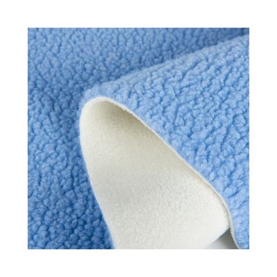 100% de poliéster Sherpa Fleece Teddy Bonded Suede Tejido para la confección de prendas de vestir