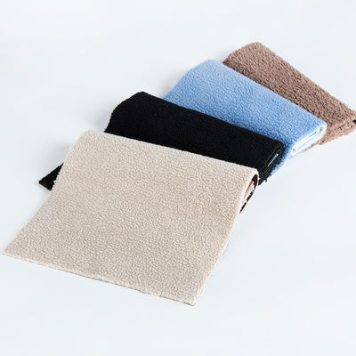 100% de poliéster Sherpa Fleece Teddy Bonded Suede Tejido para la confección de prendas de vestir