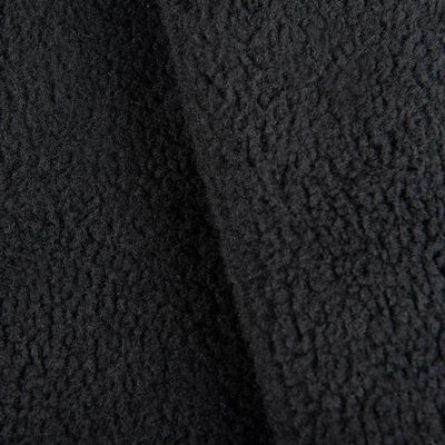 100% de poliéster Sherpa Fleece Teddy Bonded Suede Tejido para la confección de prendas de vestir