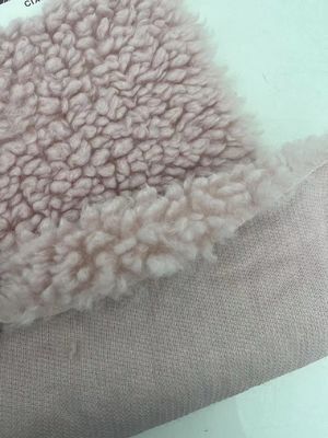 Tejido suave y cálido de poliéster sherpa para ropa de invierno