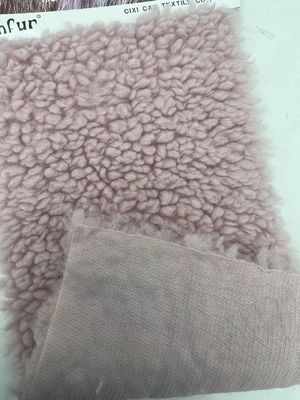 Tejido suave y cálido de poliéster sherpa para ropa de invierno