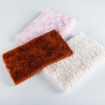 Tejido de piel de conejo de peluche solar suave cepillado 100% poliéster Contigo de hilo 80S × 80S