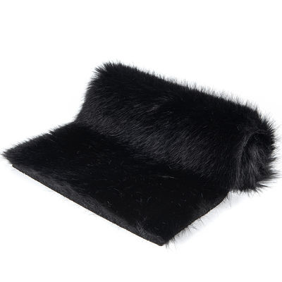 Tejido suave de piel de zorro artificial de ODM para abrigos y chaquetas de mujer de 58/60" de ancho