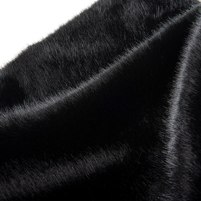 Tejido suave de piel de zorro artificial de ODM para abrigos y chaquetas de mujer de 58/60" de ancho