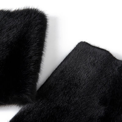 Tejido suave de piel de zorro artificial de ODM para abrigos y chaquetas de mujer de 58/60" de ancho
