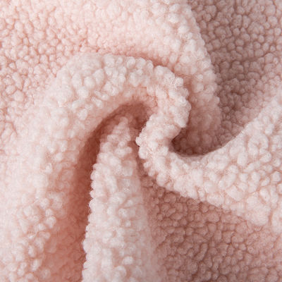 Tejido de peluche de moda 300gm Muestra gratis para el 100% de poliéster reciclado Tejido Teddy Sherpa