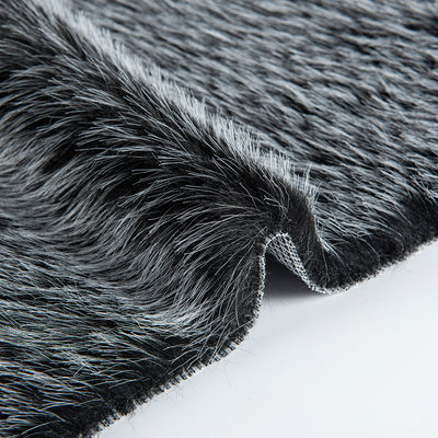 Tejido de piel falsa de pila larga para la personalización de prendas de vestir con material de peluche 100% arcílico