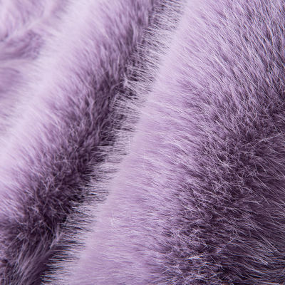 Tejido de piel falsa de pelo largo artificial 100% poliéster para venta suave y esponjosa