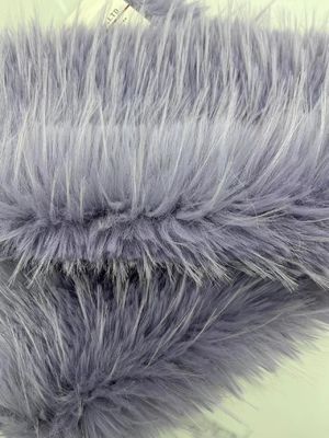 Materiales de frente 100% acrílico de pelo largo de piel falsa para la distribución