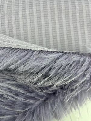 Materiales de frente 100% acrílico de pelo largo de piel falsa para la distribución