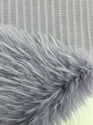 Materiales de frente 100% acrílico de pelo largo de piel falsa para la distribución