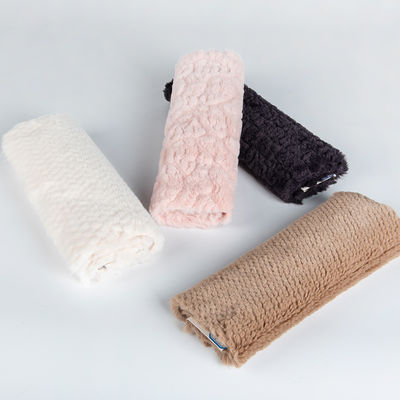 Tejido de peluche de pelo corto de diseño con material de poliéster 100%