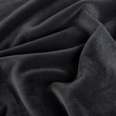 Tejido de terciopelo de peluche corto 95% Poliéster 5% Espandéx elástico Color personalizado Estilo sencillo