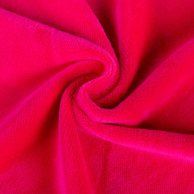 Tejido de terciopelo de peluche corto 95% Poliéster 5% Espandéx elástico Color personalizado Estilo sencillo