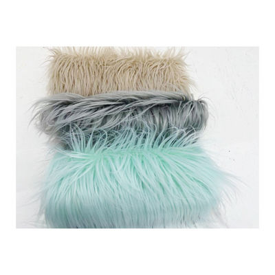 Tejido de piel de peluche de pila larga para prendas de vestir juguetes mantas y cortinas
