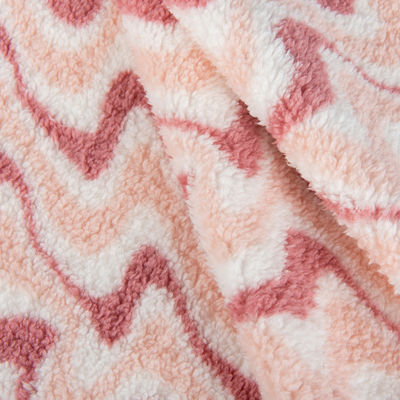 Tejido suave 100% de poliéster Jacquard Sherpa de lana para ropa de invierno Diseño de punto