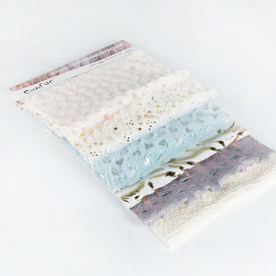 Tejido de lana en relieve de franela de doble cara de color personalizado para personalización
