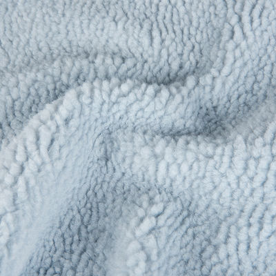 290±10gms Tejido de concha blanda abrigo de invierno con suede Teddy Sherpa Bonded Fleece de piel falsa
