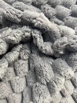 Tejido de lana Sherpa suave para manta 100% poliéster