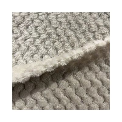 Dos lados de tejido de punto de patrón personalizado Jacquard piña flanel de lana de chaqueta para zapatos