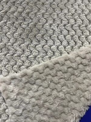 Dos lados de tejido de punto de patrón personalizado Jacquard piña flanel de lana de chaqueta para zapatos