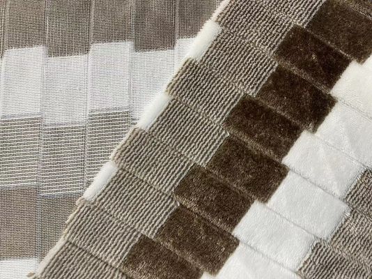 Tejido de lana de poliéster de jacquard trenzado La mejor opción para prendas de moda