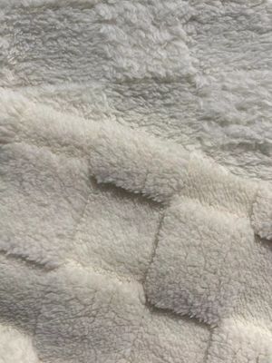 Tejido de lana de patrón de jacquard de punto suave para Shu Velvetine doble lado Mirco Sherpa