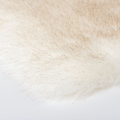 Técnicas de apoyo de tejido de punto de peluche de alto peso Cabello largo Piedra suave de piel falsa para y tela
