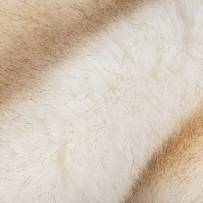 Técnicas de apoyo de tejido de punto de peluche de alto peso Cabello largo Piedra suave de piel falsa para y tela