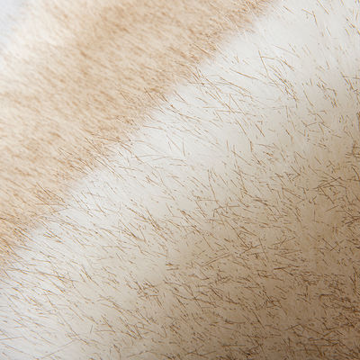 Técnicas de apoyo de tejido de punto de peluche de alto peso Cabello largo Piedra suave de piel falsa para y tela