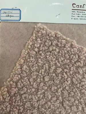 Tejido de lana de peluche de tejido de punto suave y duradero para el hogar