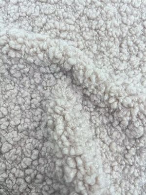 Tejido de lana de peluche de tejido de punto suave y duradero para el hogar