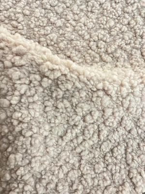 Tejido de lana de peluche de tejido de punto suave y duradero para el hogar
