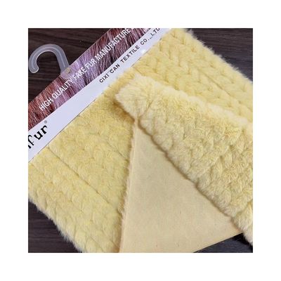 Tejido de piel corta de piel suave de piel falsa para abrigo Cuenta de hilo de juguete longitud de contacto 60 cm color gris