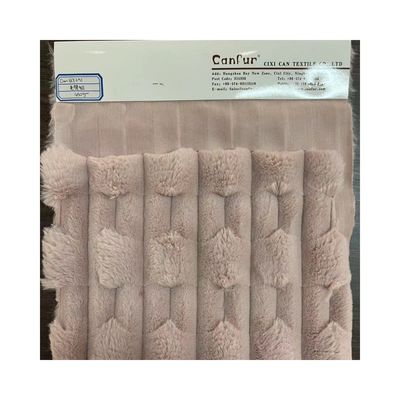 Tejido de piel falsa de pila corta suave y duradera para el hogar textil Técnicas de apoyo de punto