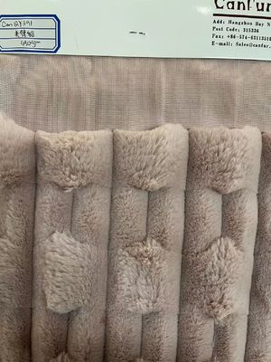 Tejido de piel falsa de pila corta suave y duradera para el hogar textil Técnicas de apoyo de punto
