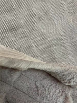 Tejido de piel falsa de pila corta suave y duradera para el hogar textil Técnicas de apoyo de punto