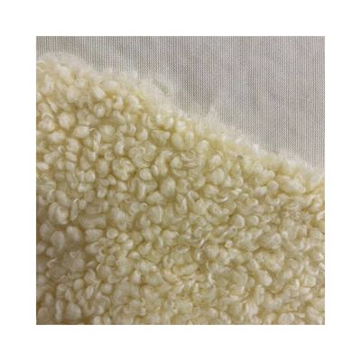 Tejido de terciopelo de lana de poliéster 100% para ropa textiles para el hogar cojines y juguetes