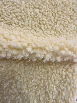 Tejido de terciopelo de lana de poliéster 100% para ropa textiles para el hogar cojines y juguetes